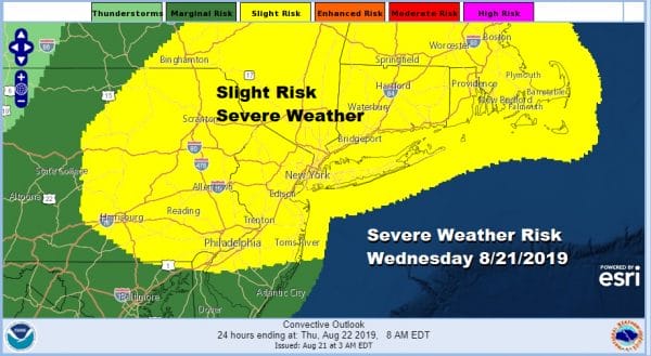 Severe Weather Risk Virginia to New England Beautiful Weekend Lies Ahead