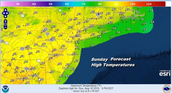 No Major Changes Heat Goes On Sunday Through Tuesday