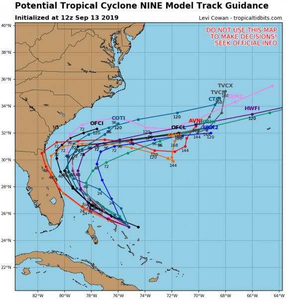 A Tropical Storm Warning is in effect for... * Northwestern Bahamas excluding Andros Island  A Tropical Storm Watch is in effect for... * Jupiter Inlet to Flagler-Volusia County line