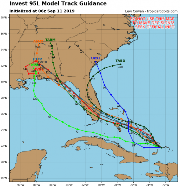 Disturbed Weather East of Florida Watching for Signs of Development