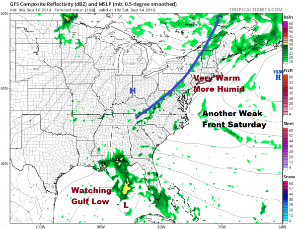 Heat Humidity Wednesday Into Thursday Warm Calm Pattern Quiet Tropics