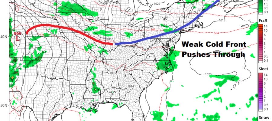 Clouds Around Today Calm Weather Into Wednesday