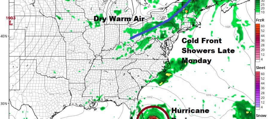 Labor Day Weekend Continues Clouds Some Sun Sunday Shower Thunderstorm Late Monday