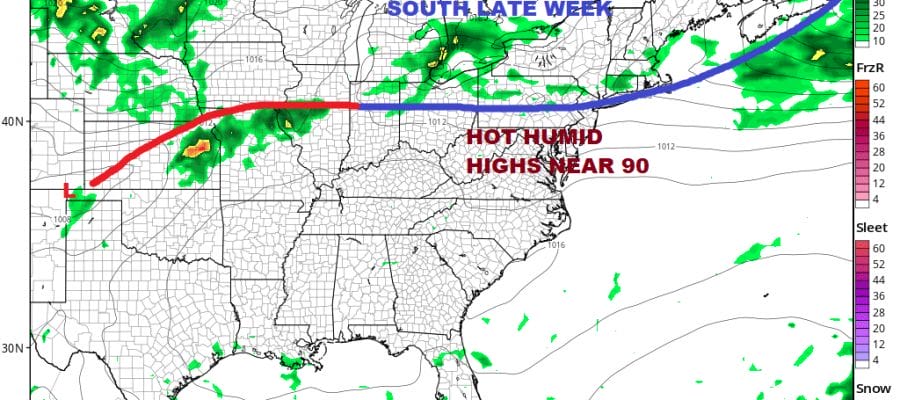New Week Begins Cool Ocean Winds Warming Up Into Midweek