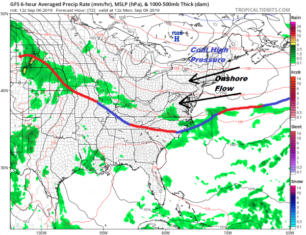 Dorian Moving Away Northeast Weather Conditions Improve Overnight