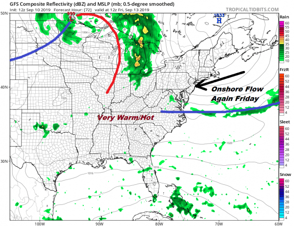 Warmer More Humid Night Hot Humid Wednesday Wash Rinse Repeat Late Week Weekend