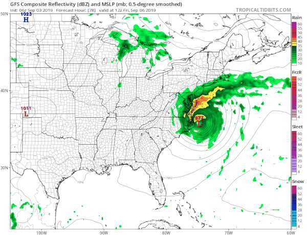 Severe Weather Threat Wednesday. Dorian Will Pass Southeast of Long Island Friday