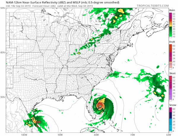 Hurricane Watch Georgia South Carolina Coasts Dorian Stationary Over Grand Bahama