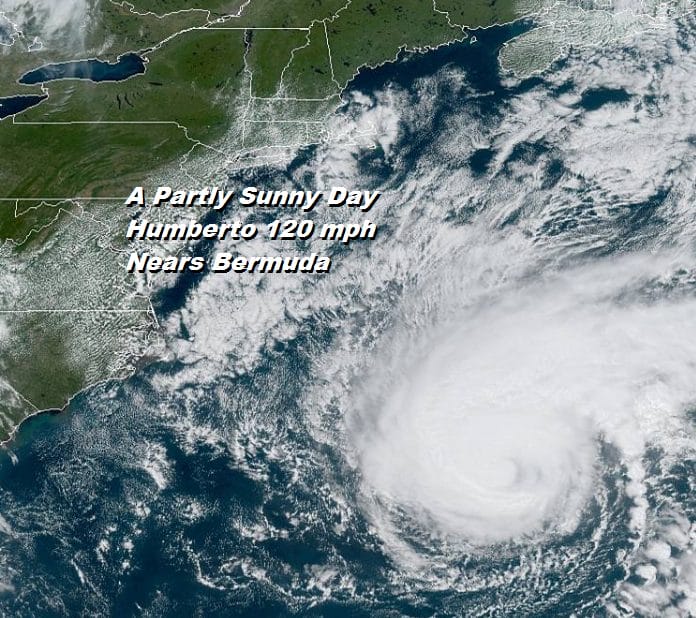 Nice Weather Continues While Humberto Nears Bermuda Category 3 120 MPH Winds