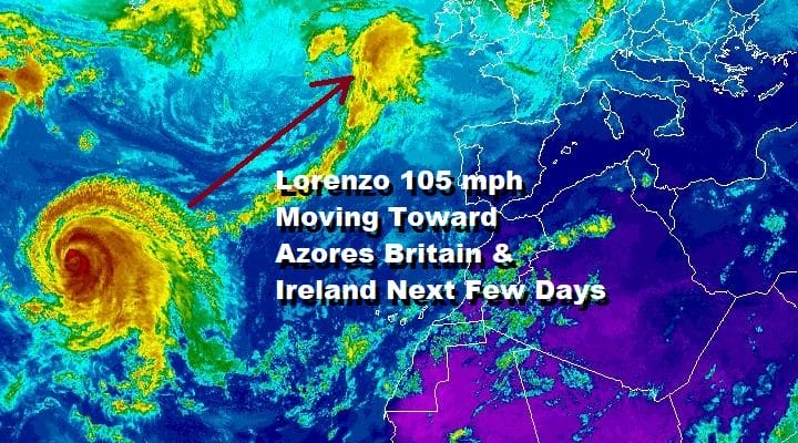 Lorenzo Azores Tuesday Ireland England Scotland Risks Uncertain
