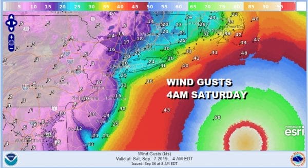 Dorian Fringe Rain Gales Along Coast Dry Nice Weather Weekend