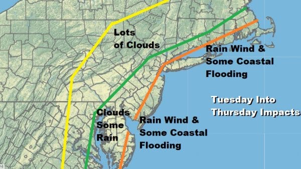 Coastal Subtropical Storm Possible Offshore Later This Week