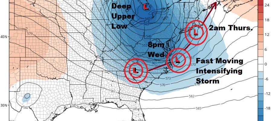 Major Storm Wednesday Into Thursday Wind Rain Coastal Flooding