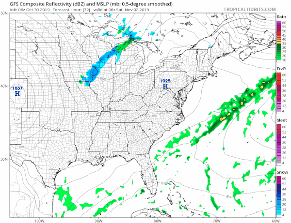 Gloom Doom Showery Heavy Rains Halloween Strong Winds
