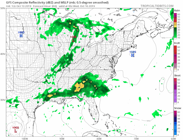 Rain South Jersey Tonight Columbus Day Sunshine Major Storm Develops Northeast Wednesday