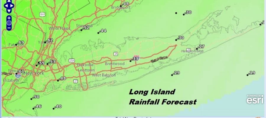 long island weather models