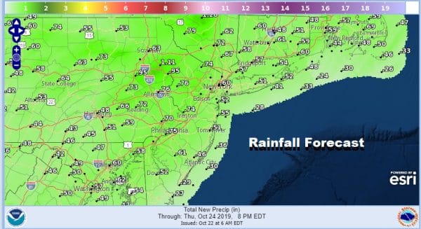 Showers Arrive Later Today, Dry Wednesday Thursday, Showers Friday Night Saturday