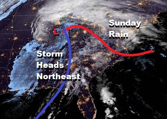 Rain Heavy At Times Into Sunday Afternoon Another Rain Storm Late Next Week