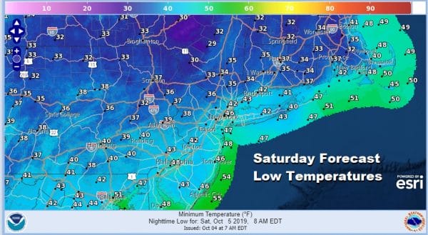 Frost Advisory Northwest New Jersey Hudson Valley
