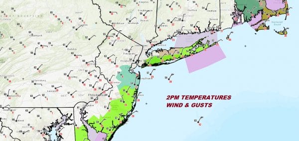 Coastal Flood Watch New Jersey Long Island Wind Advisory Eastern Half of Long Island