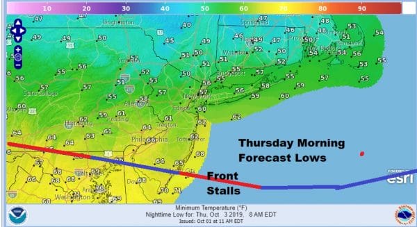 Record Heat Wednesday, Transition Day Thursday, Chance Frost Inland Saturday Morning