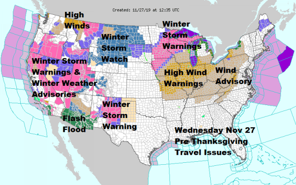 Thanksgiving Wind Arrives Weekend Storm System On Course