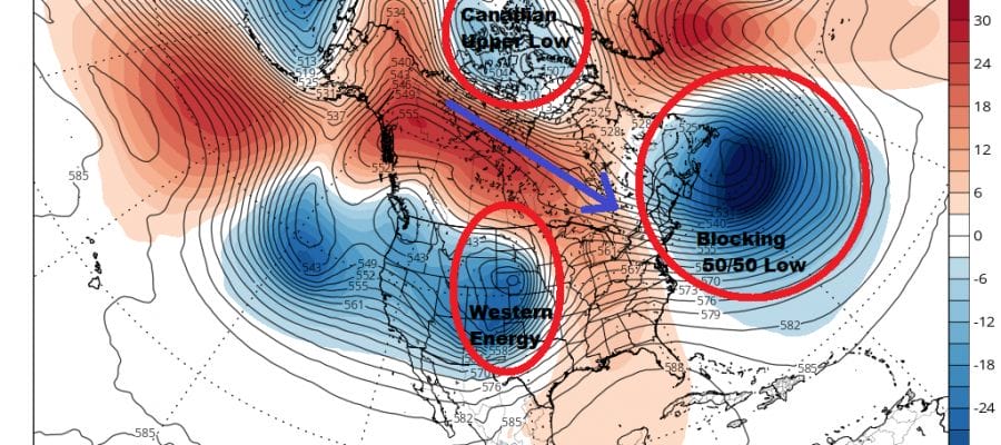 No Weather Forecast Changes Through Friday As Blocking Develops In A Stormy Pattern
