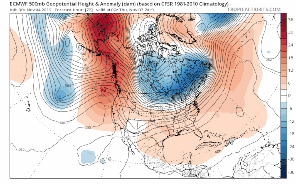 A Look Ahead to The Weekend & Next Tuesday Another System Drops Into the East