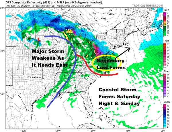 Thanksgiving Wind & A Coastal Storm for the Weekend