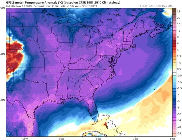 Polar Cold Front Arrives Tonight Cold Weather Friday Saturday