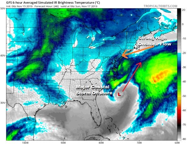 A Cold Weekend & Major Carolina Coastal Storm Highlight Weekend