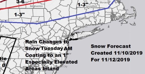 Arctic Boundary Passes Early Tuesday Quick Burst of Snow