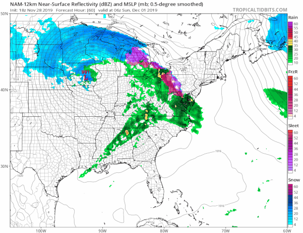 Windy Cold Overnight Friday. Western Storm Approaches Sunday Snow Ice Risks Grow