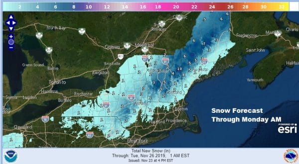 Rain Advancing Northward Through Sunday Morning Thanksgiving Week Weather Gets Busy