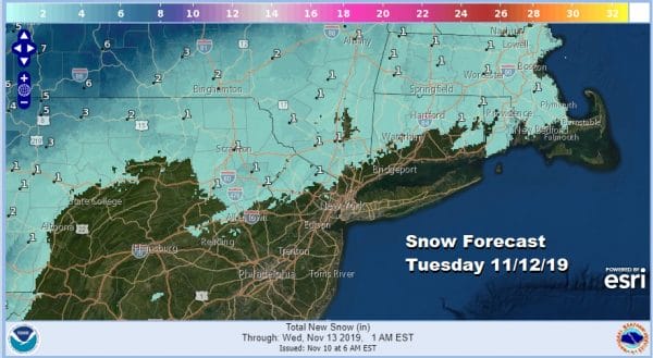 Sunday Monday Warmup Arctic Front Snow Chance Very Cold Air Arrives