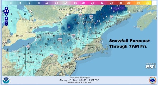 Showers Today Ahead of Cold Front, Rain Late Thursday Before Cold Arrives