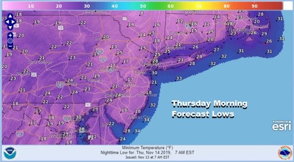 Record Lows Across The East More Records Today