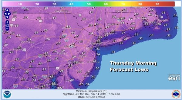 Record Cold Arriving Tonight Wednesday Only Slow Moderation Late Week