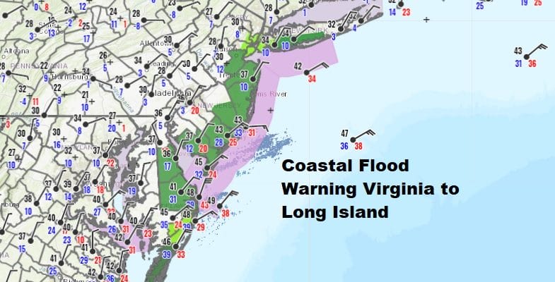 Coastal Storm Off Southeast Coast To Pass Well East Sunday Night Monday