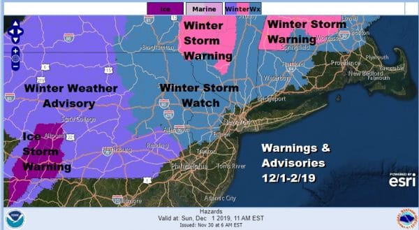Winter Storm Watches Warnings Advisories Snow Forecast Final Call