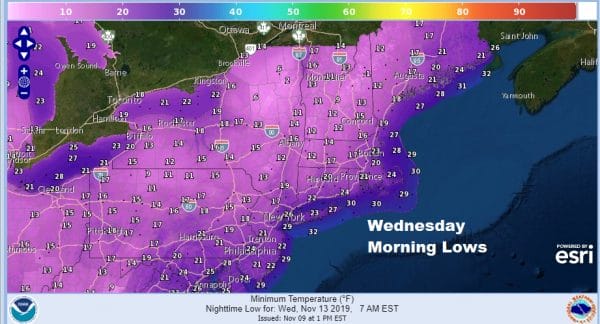 Warmer Sunday Monday Arctic Front Arrives Chance Snow Tuesday