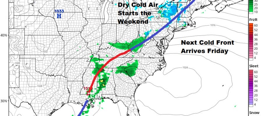 Sprinkle Flurries Breaks of Sunshine No Storms Through The Weekend