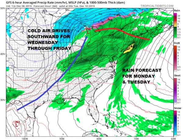 Showers Moving Through Clearing Tonight Nice Cold Weekend