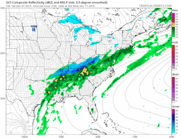 Cold Night Dry Sunday Ahead Rain Monday Into Tuesday Snow Chance Wednesday?