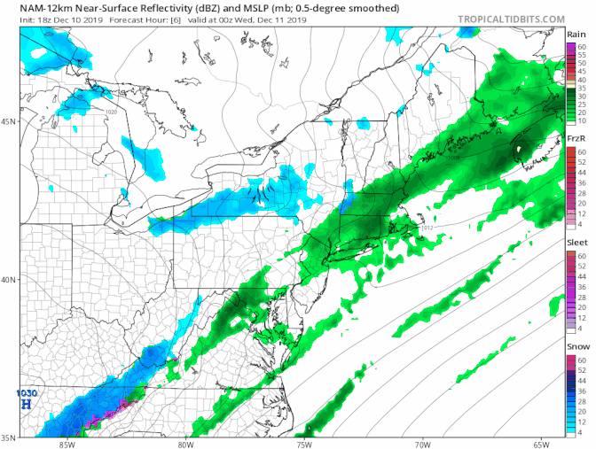 Colder Air Moves In Overnight Some Snow Wednesday Morning