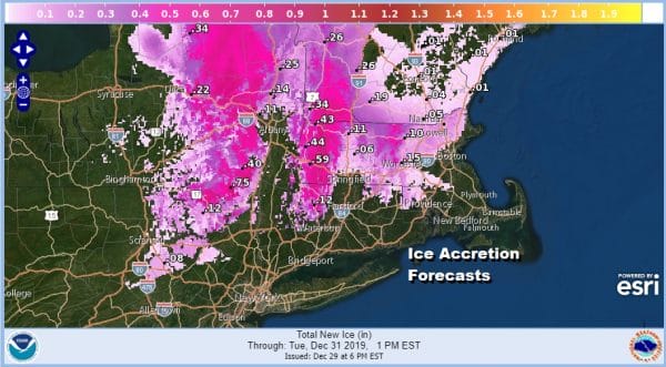 Ice Storm Winter Storm Warnings Advisories NE PA To New New England