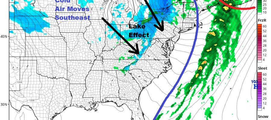 Cold Night Rain Arrives During Friday Into Saturday, Dry Colder Sunday