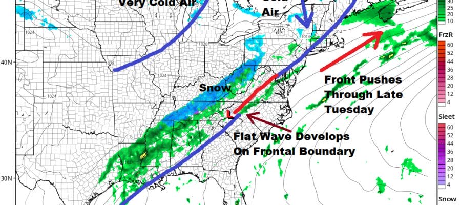 Cold Night Dry Sunday Ahead Rain Monday Into Tuesday Snow Chance Wednesday?