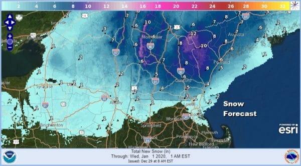 Ice Storm Winter Storm Warnings Upstate NY New England Advisories NE PA NW NJ