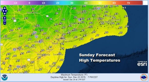 Cold Night Temperatures Bounce Higher Over the Weekend